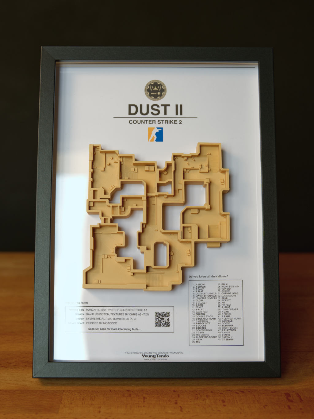 Counter Strike 2 "Dust II" 3D map