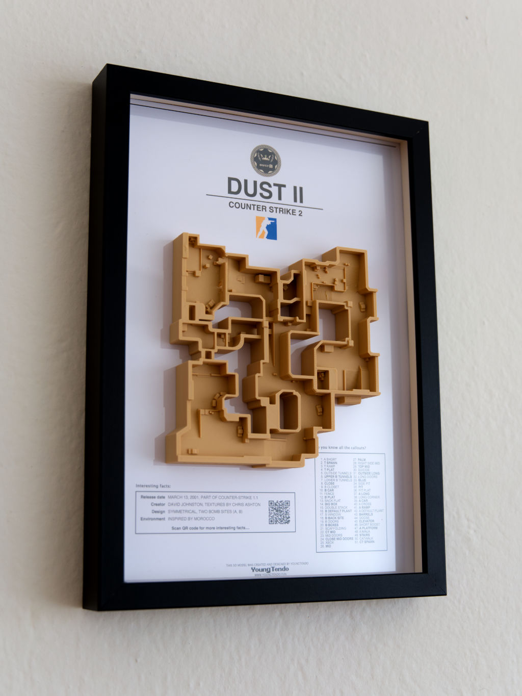 Counter Strike 2 "Dust II" 3D map