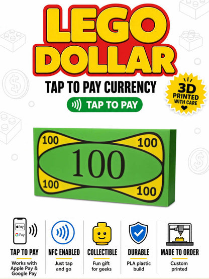 "LEGO Dollar" Payment Card Cover