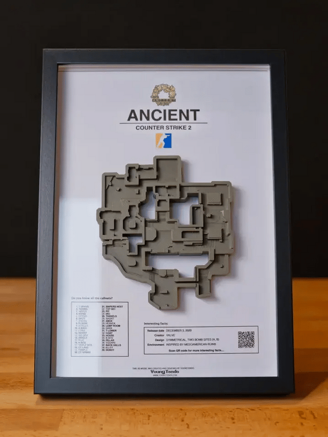 "Counter Strike 2" 3D map collection